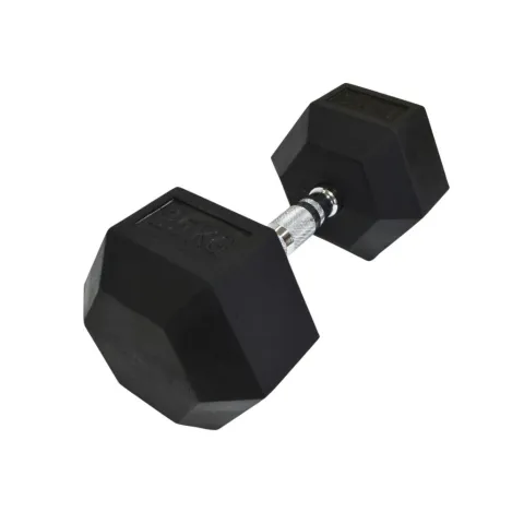 Mancuerna hexagonal engomada 25kg