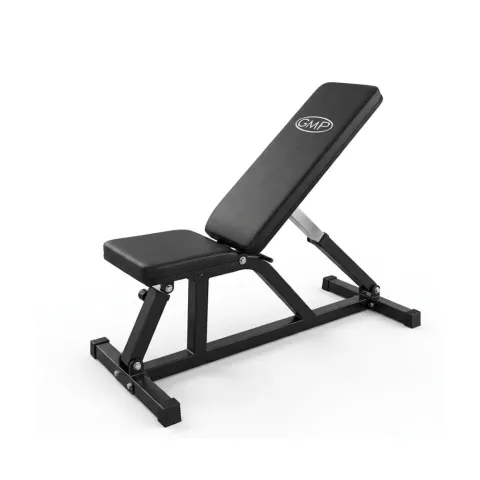 Banco multiangular para gimnasios con inclinación regulable respaldo y asiento