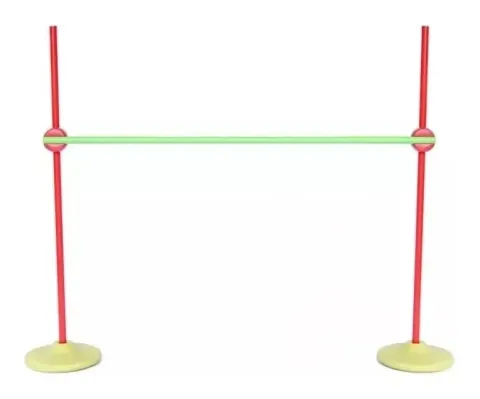 Valla 1 mt regulable - 2 bases, 3 bastones , 2 uniones