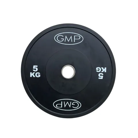 Disco Olimpico Bumper NEGRO x 5kg -Importado