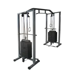 Poleas doble enfrentadas c/87 kg por lado