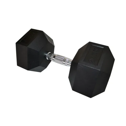 Mancuerna hexagonal engomada 27,5kg