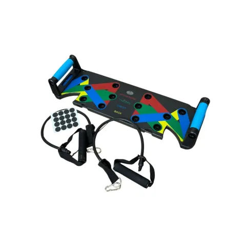 Rack power  push up - Board fitness -con bandas elasticas