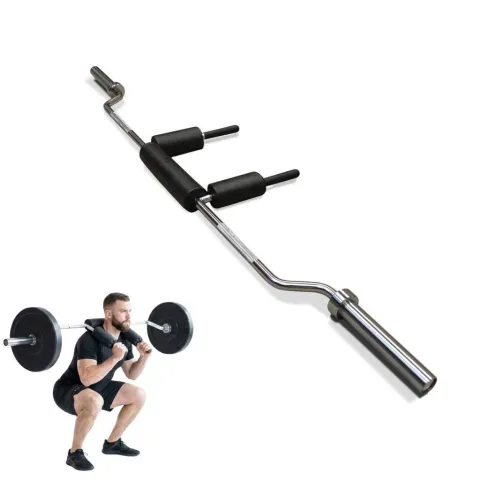 Barra olimpica con rodamientos para sentadillas - safety squat bar