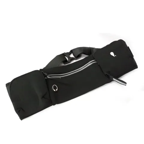 Cinturon riñonera de hidratacion porta botella  running con cierre con tela NEOPRENE