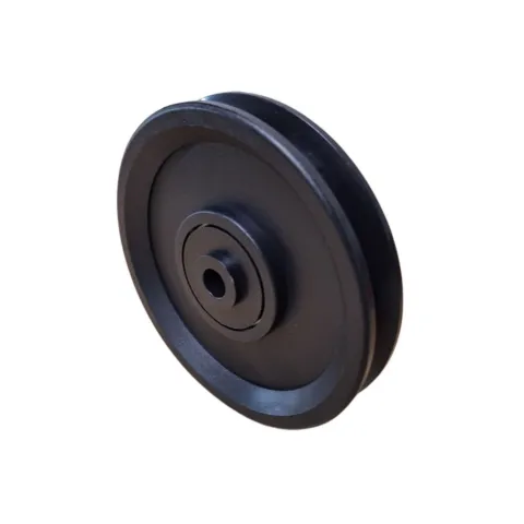 Roldana / polea con rodamiento para maquina - diam 115mm