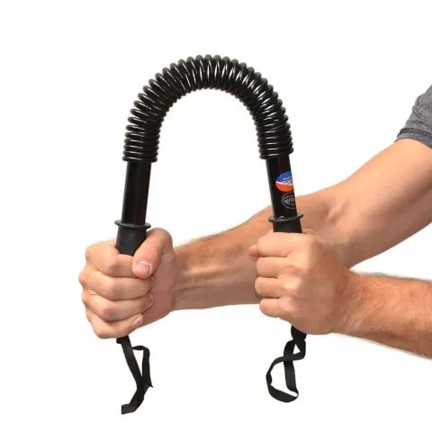 Barra ejercicios de fuerza con resorte - power twister -20Kg