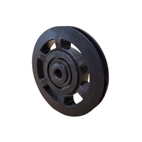 Roldana / polea con rodamiento para maquina - diam 96mm