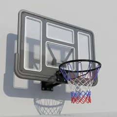 Tablero acrilico y aro de basquet