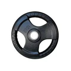 Disco Olimpico engomado con  agarre x 15kg x UNIDAD