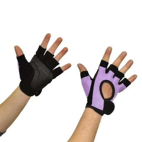 Guantes gimnasio para pesas GMP (par) - Talle XL - VIOLETA
