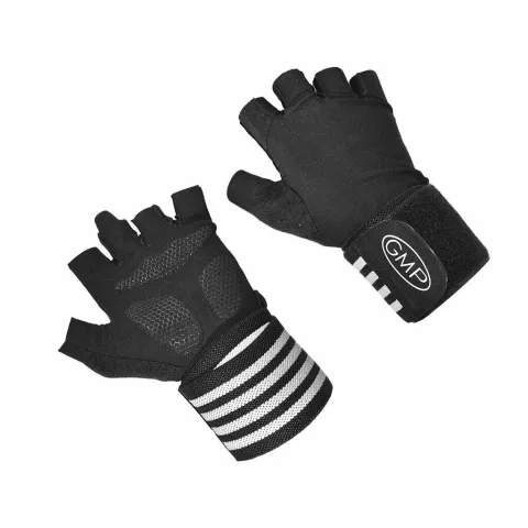 Guantes profesional para gimnasio con muñequera elastizada - TALLE M