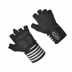 Guantes profesional para gimnasio con muñequera elastizada - TALLE M