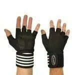 Guantes profesional para gimnasio con muñequera elastizada - TALLE XL