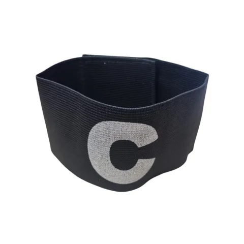Cinta brazalete de capitan con velcro - NEGRA