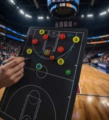 Tablero magnetico electronico para entrenamiento de basquet