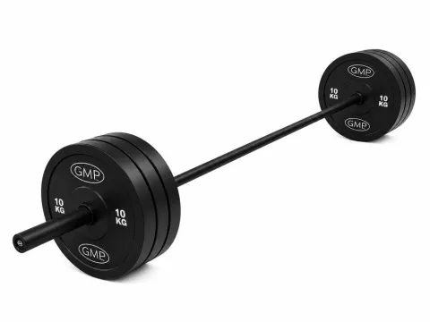 COMBO BARRA OLIMPICA +50KG BUMPER VIRGEN  GMP