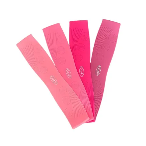 Bandas elasticas SILICONA circular - set de 4 bandas de diferentes resistencias NUEVO!
