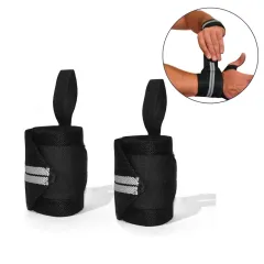Muñequera elastica ajustable para levantamiento con agarre pulgar (PAR)