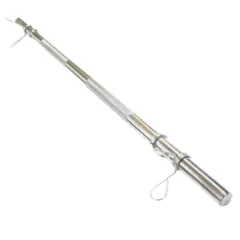 Barra con topes cromada maciza 1,10m