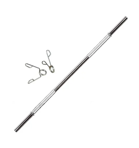 Barra con topes cromada maciza 1,50m