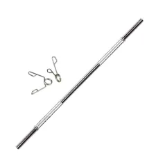 Barra con topes cromada maciza 1,50m