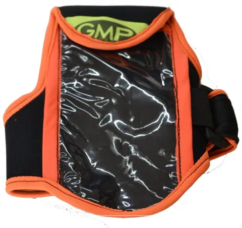 Porta celular p/brazo transparente c/borde NEGRO