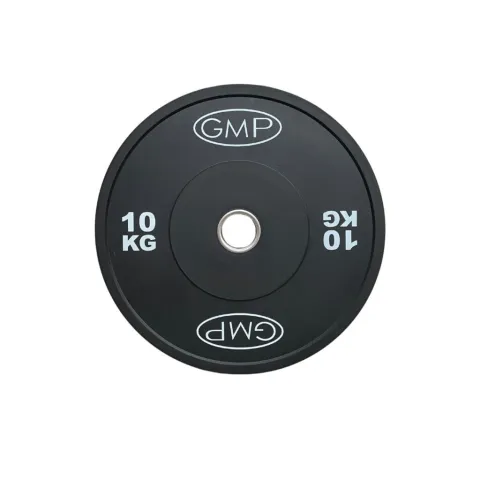 Disco Olimpico Bumper NEGRO x 10kg -Importado