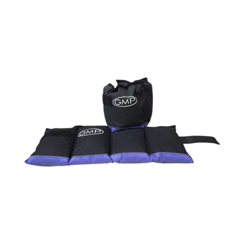 Tobilleras con peso 4kg reforzada carga acero (par)